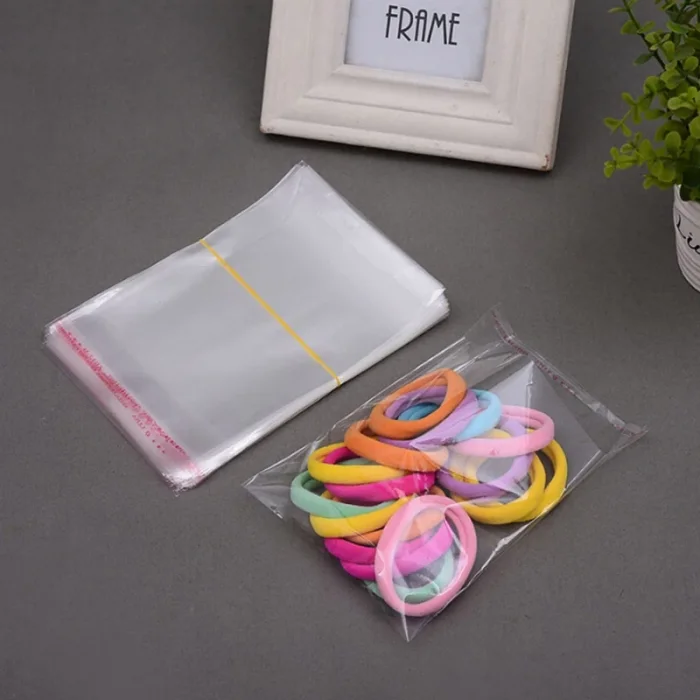 15x30+5 cm.(15x35) 50 Adet Şeffaf Bantlı Yapışkanlı OPP Poşet