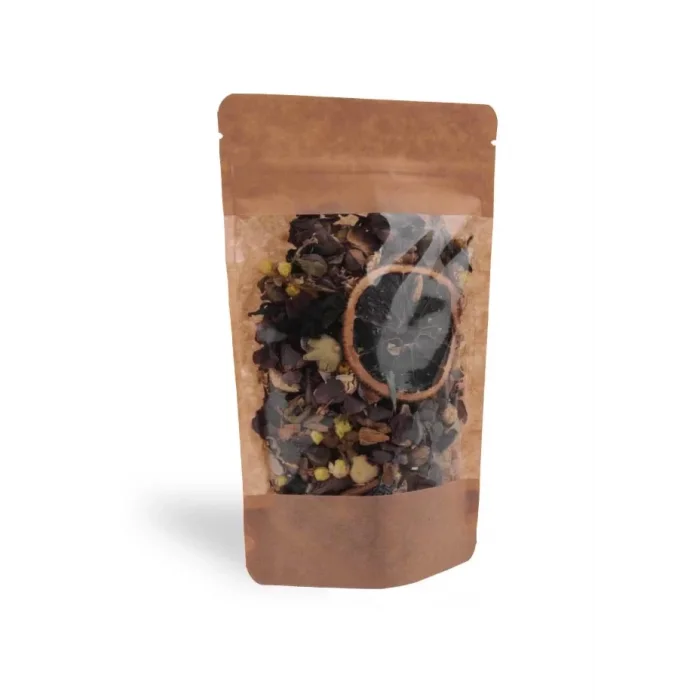 Geniş Kraft Pencereli Doypack 25x34x12 cm (50 Adet)