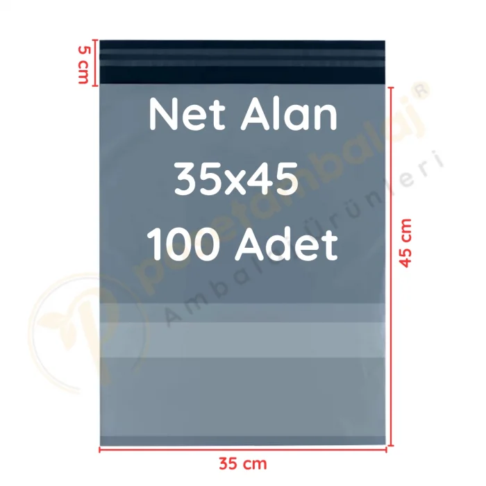 35x45+5 cm (35x50) Cepli Kargo Poşeti 100 Adet