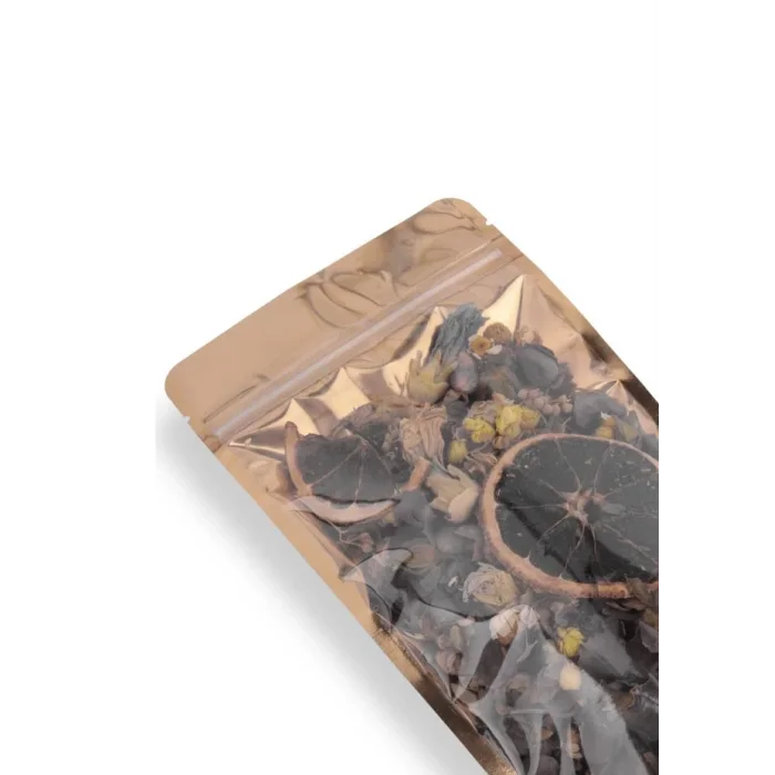 Gold Şeffaf Metalize Doypack 11x18,5x7 cm (50 Adet)