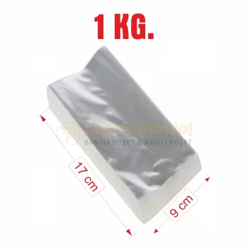 9x17 cm. Şeffaf Bantsız Düz Jelatin / 1 kg.