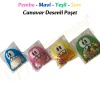 1.000 Adet 4 Renkli Canavar Desenli Cake Pop & Kurabiye Poşeti - 10x15 cm