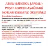 10x30 cm (Kapalı Hali 10x20 cm) 1.000 Adet OPP Askılı Meksika Şapkalı Poşet