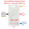 10x35 cm (Kapalı Hali 10x25 cm) 1.000 Adet OPP Askılı Meksika Şapkalı Poşet