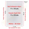 11x10+5 cm.(11x15) 50 Adet Şeffaf Bantlı Yapışkanlı OPP Poşet