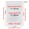 11x25+5 cm.(11x30) 50 Adet Şeffaf Bantlı Yapışkanlı OPP Poşet