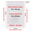12x10+5 cm.(12x15) 50 Adet Şeffaf Bantlı Yapışkanlı OPP Poşet