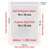 14x10+5 cm.(14x15) 1.000 Adet Şeffaf Bantlı Yapışkanlı OPP Poşet