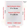 17x15+5 cm.(17x20) 1.000 Adet Şeffaf Bantlı Yapışkanlı OPP Poşet