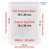 18x30+5 cm.(18x35) 50 Adet Şeffaf Bantlı Yapışkanlı Jelatin Poşet
