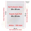 20x20+5 cm.(20x25) 100 Adet Şeffaf Bantlı Yapışkanlı OPP Poşet