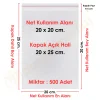 20x20+5 cm.(20x25) 500 Adet Şeffaf Bantlı Yapışkanlı OPP Poşet