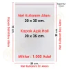 20x30+5 cm.(20x35) 1.000 Adet Şeffaf Bantlı Yapışkanlı Jelatin Poşet