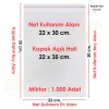 22x30+5 cm.(22x35) 1.000 Adet Şeffaf Bantlı Yapışkanlı Jelatin Poşet