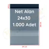 24x30+5 cm (24x35) Cepli Kargo Poşeti 1.000 Adet