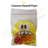 100 Adet Sarı Canavar Desenli Cake Pop & Kurabiye Poşeti-10x15 cm
