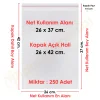 26x37+5 cm.(26x42) 250 Adet Şeffaf Bantlı Yapışkanlı Jelatin Poşet