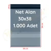 30x38+5 cm (30x43) Cepli Kargo Poşeti 1.000 Adet