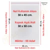 30x45+5 cm.(30x50) 50 Adet Şeffaf Bantlı Yapışkanlı Jelatin Poşet