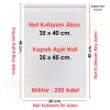 35x40+5 cm.(35x45) 250 Adet Şeffaf Bantlı Yapışkanlı Jelatin Poşet