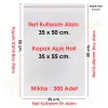 35x50+5 cm.(35x55) 500 Adet Şeffaf Bantlı Yapışkanlı Jelatin Poşet