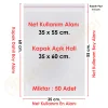 35x55+5 cm.(35x60) 50 Adet Şeffaf Bantlı Yapışkanlı Jelatin Poşet