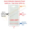 5x40 cm (Kapalı Hali 5x30 cm) 1.000 Adet OPP Askılı Meksika Şapkalı Poşet