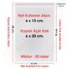 6x15+5 cm.(6x20) 50 Adet Şeffaf Bantlı Yapışkanlı OPP Poşet