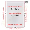 7x10+5 cm.(7x15) 1.000 Adet Şeffaf Bantlı Yapışkanlı OPP Poşet