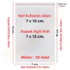 7x10+5 cm.(7x15) 50 Adet Şeffaf Bantlı Yapışkanlı OPP Poşet