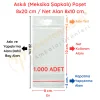 8x20 cm (Kapalı Hali 8x10 cm) 1.000 Adet OPP Askılı Meksika Şapkalı Poşet