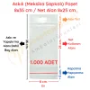 8x35 cm (Kapalı Hali 8x25 cm) 1.000 Adet OPP Askılı Meksika Şapkalı Poşet