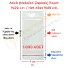 9x20 cm (Kapalı Hali 9x10 cm) 1.000 Adet OPP Askılı Meksika Şapkalı Poşet