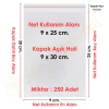 9x25+5 cm.(9x30) 250 Adet Şeffaf Bantlı Yapışkanlı OPP Poşet