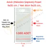 9x35 cm (Kapalı Hali 9x25 cm) 1.000 Adet OPP Askılı Meksika Şapkalı Poşet