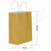 Altın Kraft Çanta Küçük Boy 18x8x24 cm 25 Adet