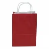 Bordo Kraft Çanta Küçük Boy 18x8x24 cm 25 Adet
