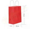 Kırmızı Kraft Çanta Orta Boy 25x12x31 cm 25 Adet
