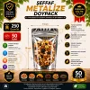 Şeffaf Metalize Doypack 14x19x7 cm (50 Adet)