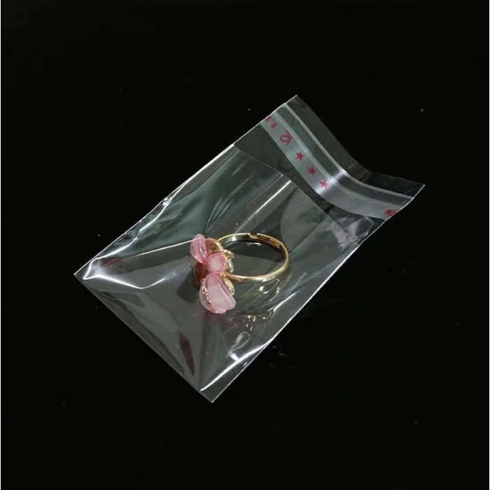 8,5x10+5 cm.(8,5x15) 100 Adet Şeffaf Bantlı Yapışkanlı OPP Poşet
