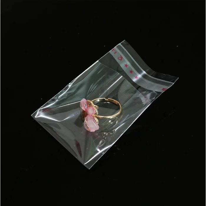 8x30+5 cm.(8x35) 100 Adet Şeffaf Bantlı Yapışkanlı OPP Poşet