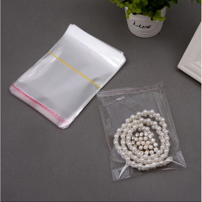 9x10+5 cm.(9x15) 100 Adet Şeffaf Bantlı Yapışkanlı OPP Poşet