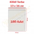 13x16 cm. Kilitli Torba (100 Adet)