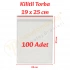 19x25 cm. Kilitli Torba (100 Adet)