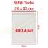 19x25 cm. Kilitli Torba (300 Adet)