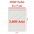 6x7 cm. Kilitli Torba (2.000 Adet)