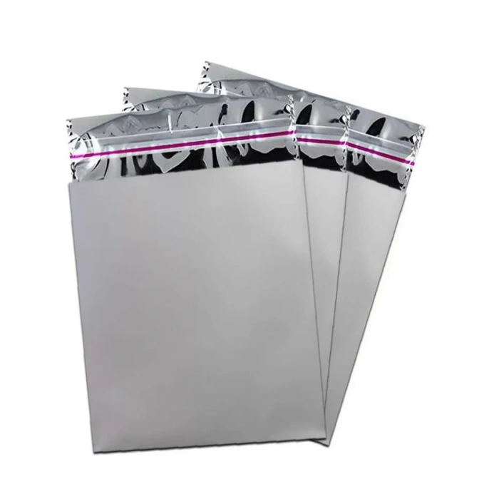 20x35cm. Bantlı Lüx Metalize Hediye Poşeti - 50 Adet