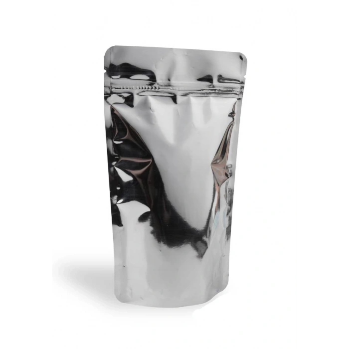 Şeffaf Metalize Doypack 18x29x10 cm (50 Adet)