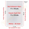 11x10+5 cm.(11x15) 50 Adet Şeffaf Bantlı Yapışkanlı OPP Poşet