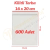 16x20 cm. Kilitli Torba (600 Adet)